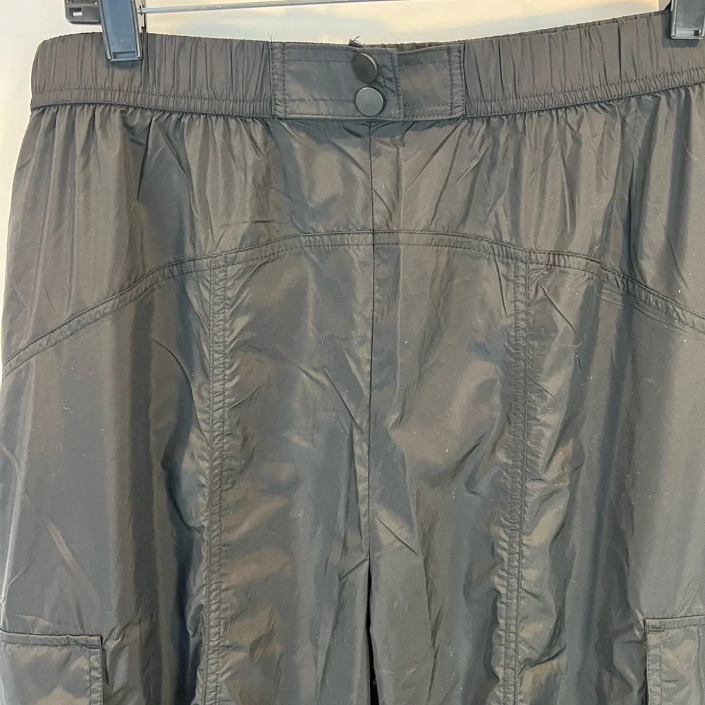 Fabletics Black Lightweight Cargo Slick Joggers SZ XL
